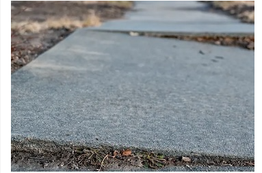 Smooth leveled concrete slab after repair